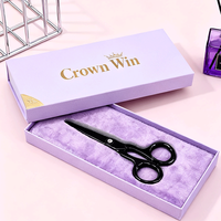 Boîtes d'emballage en papier rigide de luxe pour ciseaux de coiffure avec logo personnalisé, broderie, gaufrage, laminage mat, fermeture magnétique