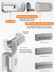 5 in 1 Luxury Cordless Multifunctional Portable Pet Grooming <b>Vacuum</b> Handheld Cat <b>Dog</b> Deshedding Grooming Hair Removal Brush - Product Image 5