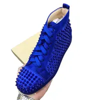 Luxury Fashion Christian-Louboutin-Louis-Vuitton Men Rivet Red Bottom Shoes  Factory - China Shoes and Sneaker price