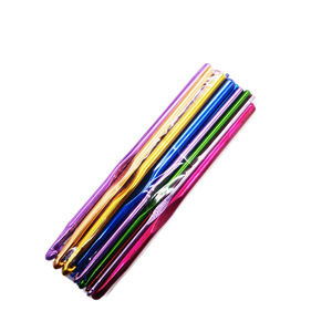 Aluminum <b>Crochet</b> <b>Hooks</b> <b>Set</b> 2.0mm To 10.0mm Multi Color For Knitting Yarn Crafting Tools Sweater Needle <b>Hook</b> Kit - Product Image 5