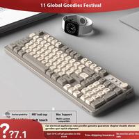 Clavier et souris sans fil de qualité supérieure, double mode, silencieux, universel