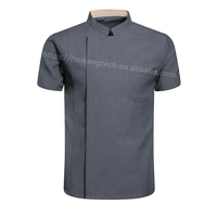 Nouvelle veste de chef unisexe à manches courtes ou longues, pour restaurant, boulangerie, traiteur, vêtements de travail, vêtements de cuisine pour femmes