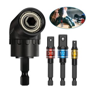 Adaptador de Destornillador de Esquina, Herramienta de Conversión Hexagonal Multifunción para Taladro Eléctrico, Adaptador de Enchufe Negro - Product Image 5