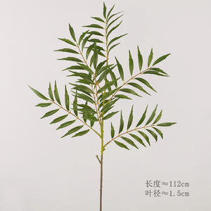 Real-touched Single Long-branch <span class=keywords><strong>Palma</strong></span> Leaves Fotografía Accesorios de paisajismo Decoración DE BODA Ramas simuladas - Product Image 4
