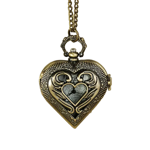 Personalisiertes Valentinstagsgeschenk - Vintage-Stil Elodie W2334 Boshiya Herz-Taschenuhr mit Legierungsgehäuse, 47MM Zifferblatt und Glatter Quarz-Bewegung - Product Image 2