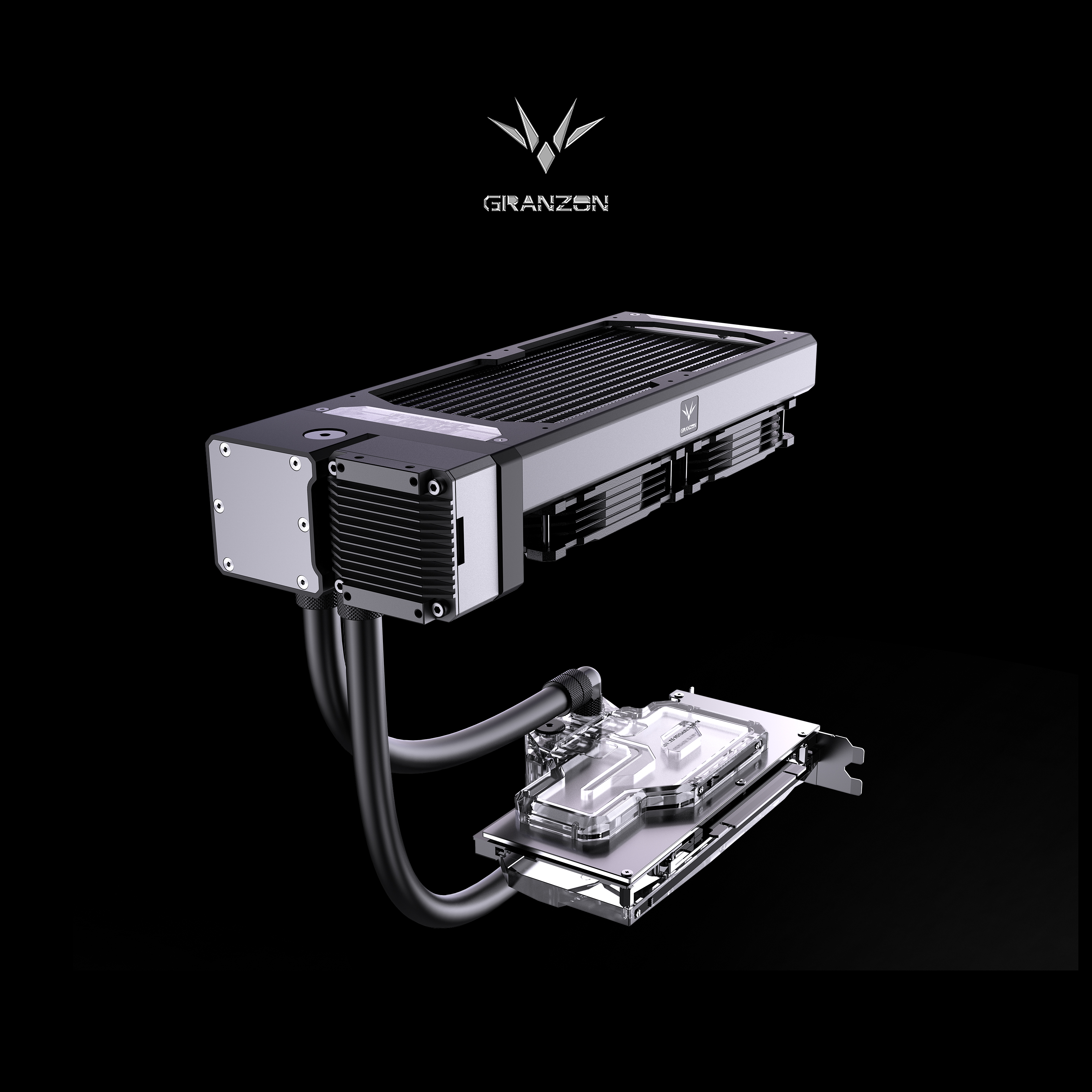 GranzonカスタマイズGPUAIOクーラーキット (Nvidia RTX 30903080