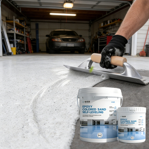 Pintura Epoxi Autonivelante de Arena de Color de Alta Resistencia al Agua para Construcción, Antideslizante y Resistente al Desgaste, con Alto Brillo - Product Image 1