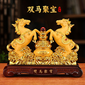 Adornos de Caballo del Zodiaco Chino, Decoración para Sala de Estar u Oficina, Regalo de Inauguración de Casa para el Éxito - Product Image 3