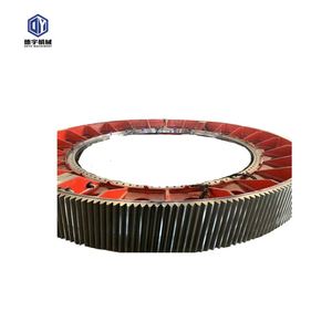 Pièces de transmission non standard Bague d'engrenage à dents hélicoïdales en acier forgé pour broyeur à boulets et broyeur de machine minière - Product Image 2
