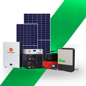 Complete solar system home power 8KW 10Kw 12KW 15Kw Solar Panels with inverter and battery hybrid Solar energy storage system