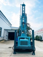 Machine de forage de puits d'eau haute performance, mobile, pour puits jusqu'à 350 m