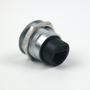 Rj45 Connector Cat6 Network <b>Adapter</b> Aluminum Industrial Plug Socket - Product Image 2