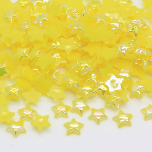 3D ABS-abalorios brillantes de estrellas, pegatinas de fondo plano de 6mm, coloridas para decoración artesanal de teléfono, bricolaje - Product Image 4