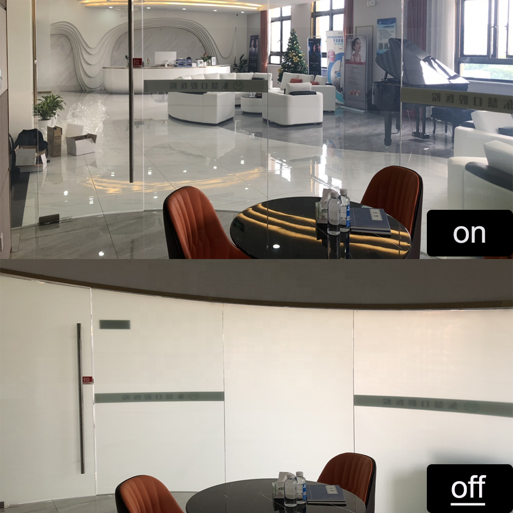 Переключаемое стекло сияющее пятно Сверкающее умное пуленепробиваемое темно-серое стекло пленка