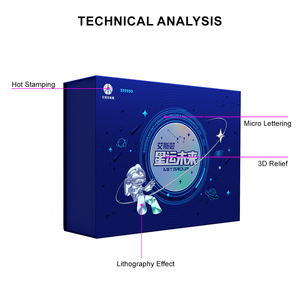Premium 3D Relief Holographic Gift Packaging <b>Box</b> with <b>Magnetic</b> Lid - Product Image 6