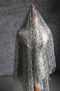 Tela de Chifón Ligera y Transparente con Logotipo de Marca de Moda, <span class=keywords><strong>100</strong></span>% Poliéster, para Prendas de Niñas - Product Image 6