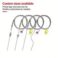 Sonde thermocouple K S J à filetage plat, capteurs de température 1200°C pour une mesure précise de la température