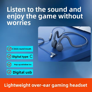 <span class=keywords><strong>Casque</strong></span> filaire à conduction osseuse, léger, <span class=keywords><strong>ouvert</strong></span>, pour le sport, le cyclisme, l'ordinateur et le gaming - Product Image 2