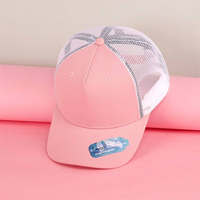 Gorra de camionero ecológica del fabricante GRS, gorra de béisbol de malla bicolor en blanco, logotipo personalizado para promoción