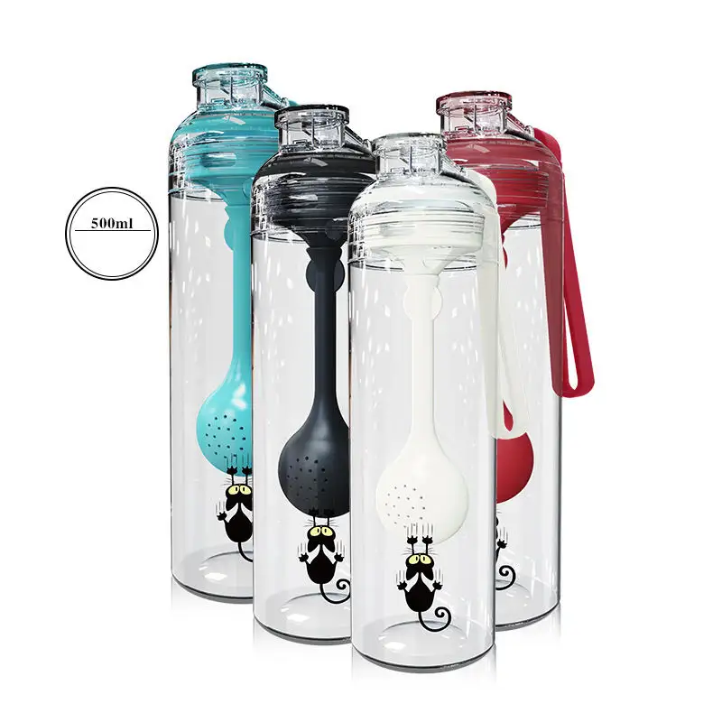 2023 Factory Price Top Quality Eco Friendly Sport Water Bottle Plastic 500ML 0.5L With Custom Logo