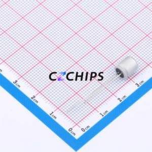 Condensateur électrolytique hybride solide-liquide en aluminium HBR330M1HBK-0608, traversant, D6.3xL8mm 33uF 20% 50V 6.3mm - Product Image 2