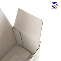 Boîte en carton ondulé pliable avec impression de logo, fabriquée à partir de matériaux recyclés, directement de l'usine, pour usage médical