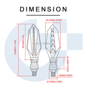 Accesorios para Motocicleta Honda <span class=keywords><strong>CBR</strong></span> 125R <span class=keywords><strong>CBR</strong></span> <span class=keywords><strong>125</strong></span> R <span class=keywords><strong>2005</strong></span> CBR125R, Intermitentes LED, Luz Indicadora de Giro Fluida - Product Image 5