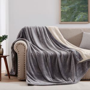 Portable Grey Flannel Blanket Soft Folding Mat <b>for</b> <b>Bed</b> & <b>Sofa</b> Knitted Earthing <b>Mattress</b> Pad <b>for</b> Home & Hospital Improvement - Product Image 1