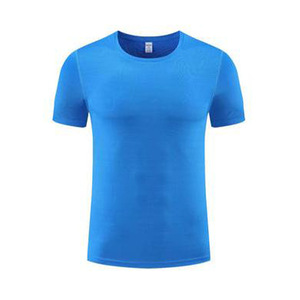 Round <b>Neck</b> Quick Drying Short Sleeve T Shirt Yellow Polyester Solid Color Leisure Workwear Activity Clothing Team Building - Product Image 4