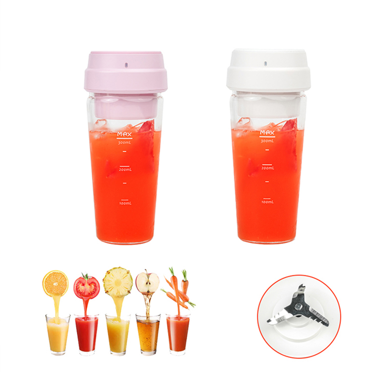 Универсальный многофункциональный 300 мл USB Перезаряжаемый водонепроницаемый заряжаемый портативный блендер для сока