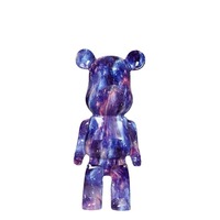 Figurine artistique en résine époxy Violent Bear, ornement du sol au plafond, décoration intérieure, luxe nordique, petite maison de poupée, cadeau de pendaison de crémaillère