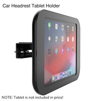 Penyangga Tablet di Jok Belakang Mobil, Dapat Dikunci, Dudukan Tablet di Sandaran Kepala Mobil, Dapat Disesuaikan, Penyangga Tablet PC untuk Iklan di Taksi dengan Kunci