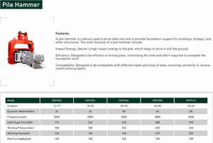 Гидравлический вибромолот RSBM OEM & ODM для забивки свай, вибропогружатель для продажи - Product Image 3