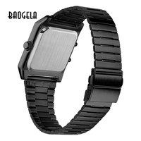 Jam Tangan Pria Layar Ganda Baru 2026 Jam Tangan Pria Chronograph Baja Tahan Karat Bisnis Modis Jam Pria Santai Asli Montre Poor Homme