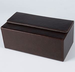 Elegante Caja de Almacenamiento de Cuero PU Color Marrón con Cierre Magnético, Capacidad para 220 Tarjetas TCG/CCG - Product Image 5