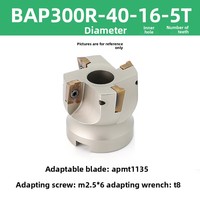 Fraise à face indexable BAP400R avec porte-outil - Insert APMT1604PDER, centre d'usinage CNC, tête de coupe de précision