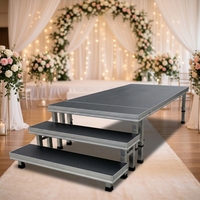 Plataforma de Escenario Pequeña de Aluminio con Escaleras