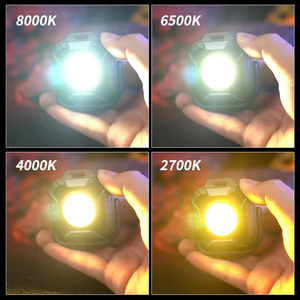 New popular 500 lumens portable mini handheld COB <b>flashlight</b> magnetic rechargeable small EDC pocket emergency <b>flashlight</b> - Product Image 5
