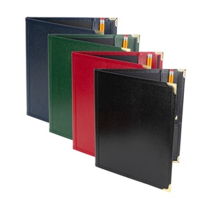 Xử lý hợp xướng chất kết dính thư mục Faux <span class=keywords><strong>PU</strong></span> <span class=keywords><strong>Leather</strong></span> thư mục <span class=keywords><strong>A4</strong></span> hợp xướng tấm âm nhạc thư mục với góc kim loại - Product Image 4