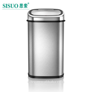 <span class=keywords><strong>Cubo</strong></span> <span class=keywords><strong>de</strong></span> <span class=keywords><strong>basura</strong></span> <span class=keywords><strong>de</strong></span> acero inoxidable cepillado <span class=keywords><strong>de</strong></span> alta capacidad <span class=keywords><strong>de</strong></span> 13 galones/<span class=keywords><strong>50</strong></span> <span class=keywords><strong>litros</strong></span> <span class=keywords><strong>Cubo</strong></span> <span class=keywords><strong>de</strong></span> <span class=keywords><strong>basura</strong></span> con sensor automático Tecnología sin contacto Cocina - Product Image 3