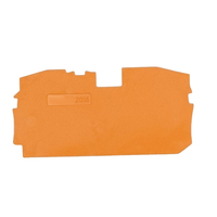 2016-1292 Nuovissima Piastra Finale e Intermedia Originale Tedesca in Stock, Spessore 1 mm, Tipo Snap-on Arancione 2016-1292