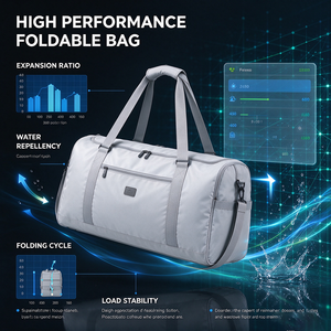 Sac de voyage pliable fourni par l'usine, sac à bagages portable pour la gym, le camping et les courts séjours - Product Image 4