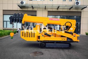 Grue araignée électrique de 1,2 tonne, grue araignée sur chenilles, utilisée dans le bâtiment - Product Image 6