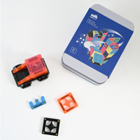 MNTL 2026 Tendance : 50 Pièces Blocs de Construction Magnétiques Portables, Jeu de Tuiles Magnétiques de Voyage, Mini Tuiles Magnétiques pour Enfants et Tout-Petits