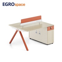 EGROspace – Poste de travail modulaire pour personnel de bureau, design moderne et populaire, avec écran de séparation