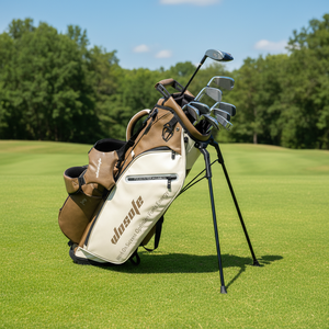 <span class=keywords><strong>Sac</strong></span> <span class=keywords><strong>de</strong></span> golf à pied pour hommes et femmes, nouveau design, en cuir PU imperméable et durable, 6 compartiments, vente directe d'usine, prix <span class=keywords><strong>de</strong></span> gros, OEM - Product Image 6