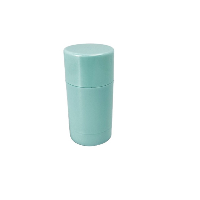 ODM 30g PP Blue Sustainable Plastic Round Sunscreen Stick Bottles/ Personal Hair Care Cosmetic Deodorant Stick Container