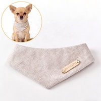 Bandana réglable de luxe de haute qualité pour animaux de compagnie, avec impression personnalisée, logo sur mesure, bavoirs pour chats, foulards pour chiens, accessoires pour le cou