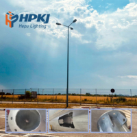 Mât/Poteau/Colonne d'éclairage solaire LED en acier galvanisé CE IP65
