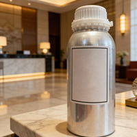 Botellas de Perfume de Aluminio con Recubrimiento Epóxico de Alta Calidad, 250ml 500ml, para Aceites Esenciales, Negras, con Tapón de Rosca Antirrobo